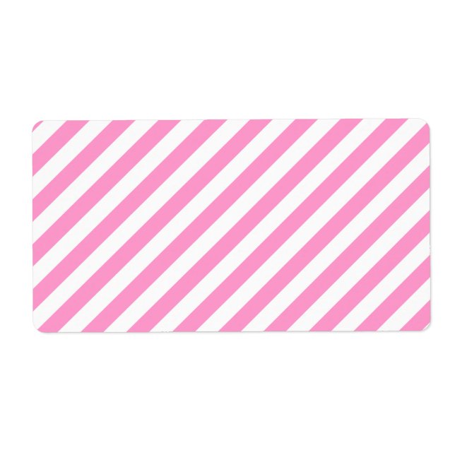 Pink and White Candy Stripes. Label (Front)