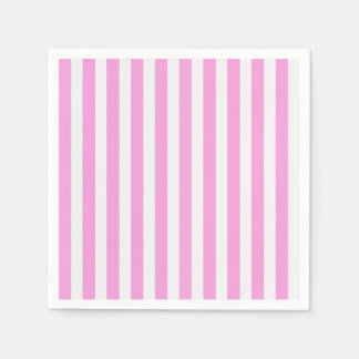 Pink and white candy stripes napkins