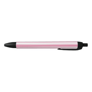 Pink and white candy stripes pen