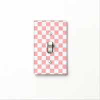 Pink and White Checkered Retro Diner Look