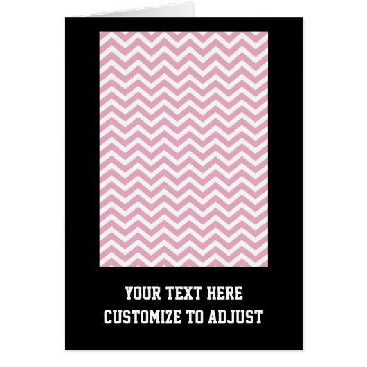 Pink and white chevron cards (Front)
