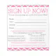 Pink and White Chevron Contact Information Form Notepad | Zazzle