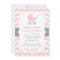 Pink and White Chevron, Stroller, Baby Girl Shower
