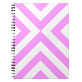 Pink and White Chevrons Notebook