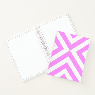 Pink and White Chevrons Sketchbook Notebook