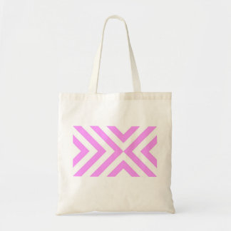 Pink and White Chevrons Tote Bag