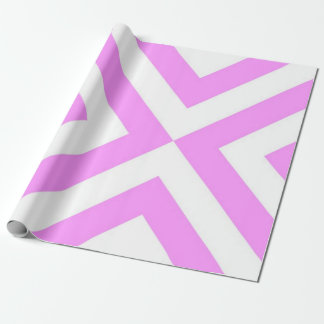 Pink and White Chevrons Wrapping Paper