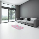 Pink And White Crowd Of Flamingos Rug