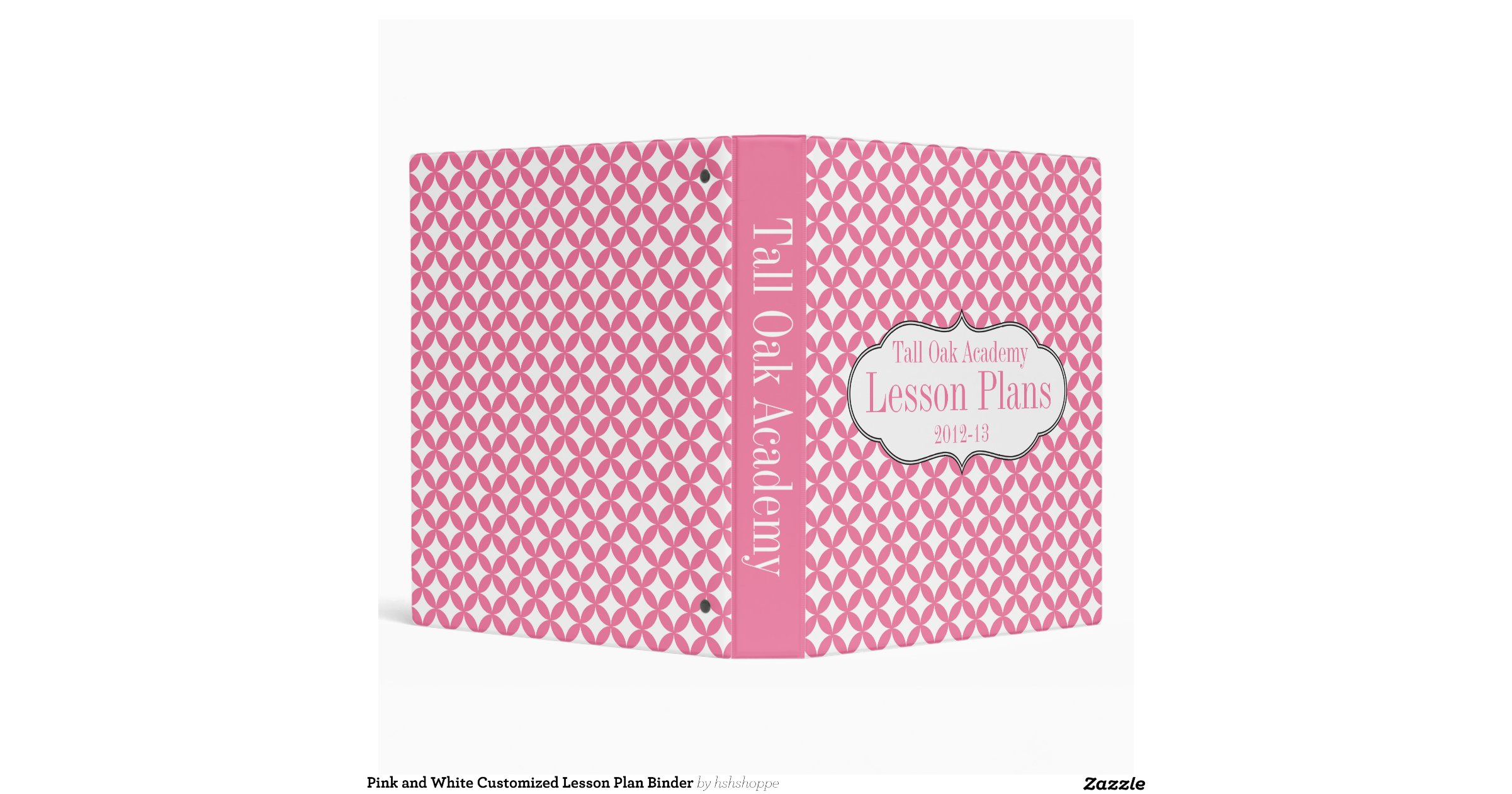 pink_and_white_customized_lesson_plan_binder ...