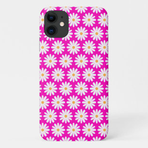 Pink and White Daisy Flower iPhone 11 Case