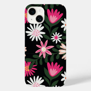 Pink and White Daisy Pattern Case-Mate iPhone 14 Case