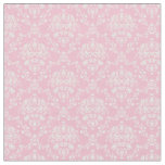 Pink and White Damask Fabric
