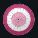 Pink and White Dart Board<br><div class="desc">Pink and white dartboard</div>