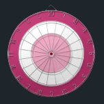 Pink and White Dart Board<br><div class="desc">Pink and white dartboard</div>