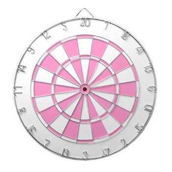 Pink And White Dartboard by asyrum at Zazzle
