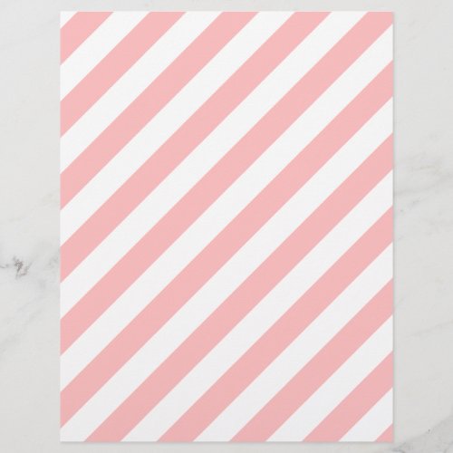 Pink and White Diagonal Stripes Pattern Flyer