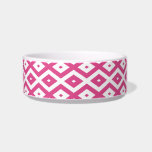 Pink and white diamond pattern bowl<br><div class="desc">Pink and white diamond pattern</div>