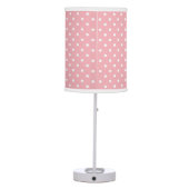 Pink and White Dot Table Lamp (Back)