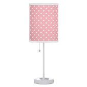 Pink and White Dot Table Lamp (Right)