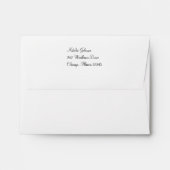 Pink and White Envelope for RSVP Card (Back (Top Flap))