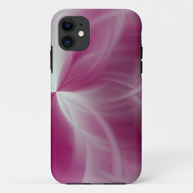 pink and white featheres texture Iphone case (Back)