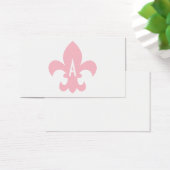 Pink and White Fleur de Lis Monogram (Desk)