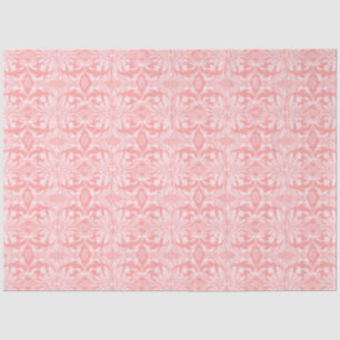 Pink and White Floral Pattern Christmas Tissue Paper