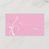Pink and White Floral Placecards (Back)