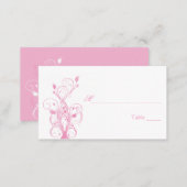 Pink and White Floral Placecards (Front/Back)