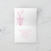 Pink and White Floral Thank You Card (Inside)