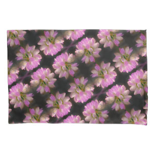 Pink And White Flower Close Up Pattern Pillow Case