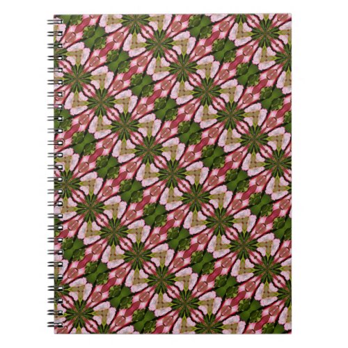 Pink And White Flower Petals Abstract Art Notebook