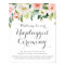 Pink and White Flower Unplugged Ceremony Sign