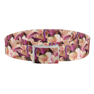 Pink and White Flowers Belt