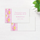 Pink and White Foral Wedding Favor Tag (Desk)