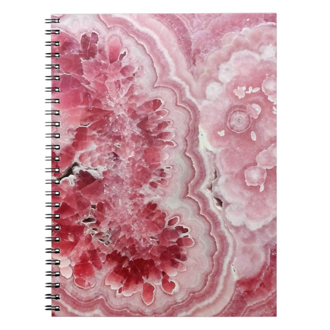Pink and White Geode Notebook (Front)