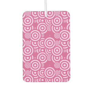 pink and white geometric air freshener