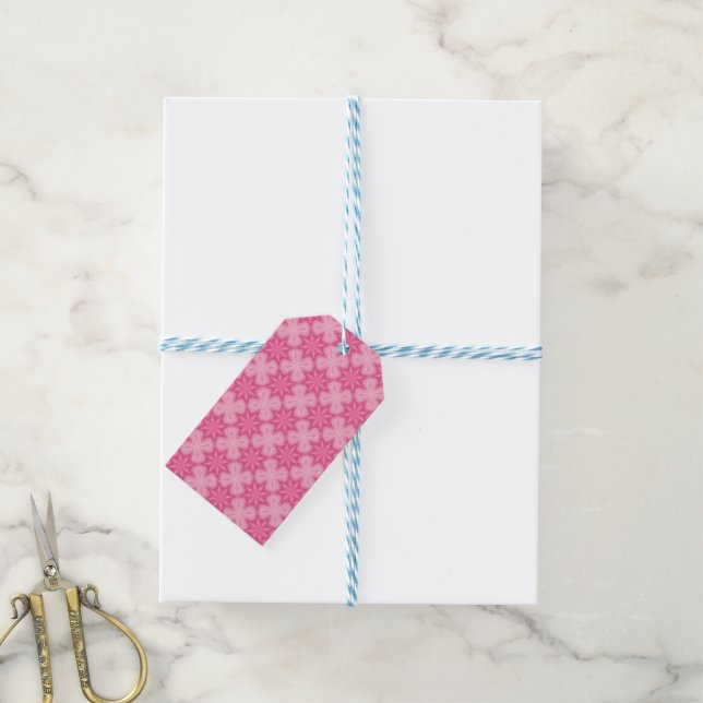 Pink And White Gift Tags (With Twine)