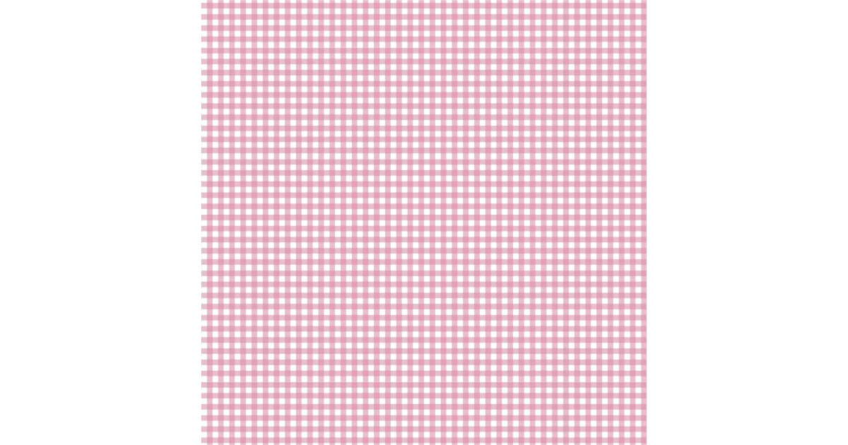 Pink and White Gingham Fabric | Zazzle