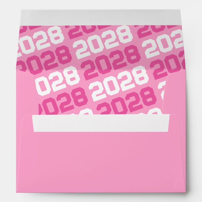 Pink and White Graduation Envelopes (Back (Bottom))