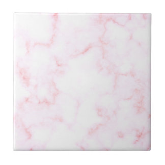 Pink and White Marble | Custom Ceramic Tile