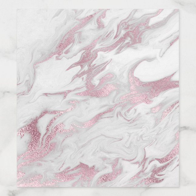 Pink and White Marbled Look Envelope Liner (Design)