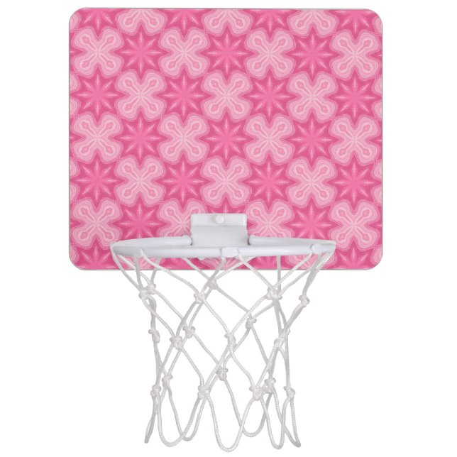 Pink And White Mini Basketball Hoop (Front)