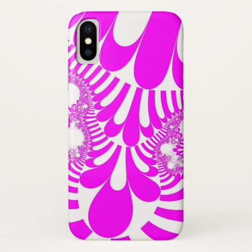 Pink and White Mod iPhone X Case