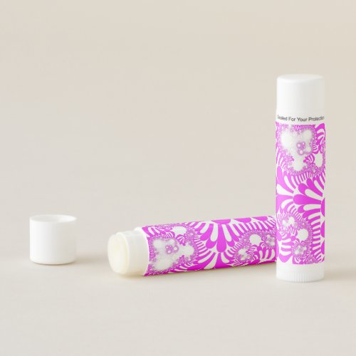 Pink and White Mod Lip Balm