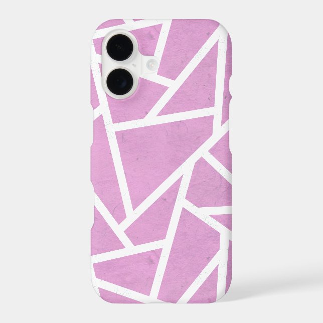 Pink and white mosaic pattern Case-Mate iPhone case (Back)