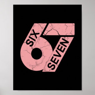 Pink And White Number 67 Jersey Player Uniform #67 Poster