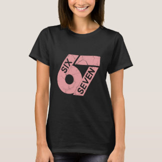 Pink And White Number 67 Jersey Player Uniform #67 T-Shirt
