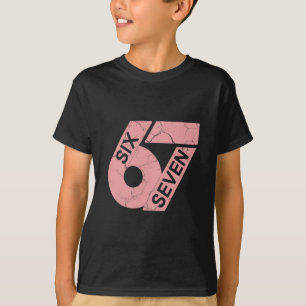 Pink And White Number 67 Jersey Player Uniform #67 T-Shirt