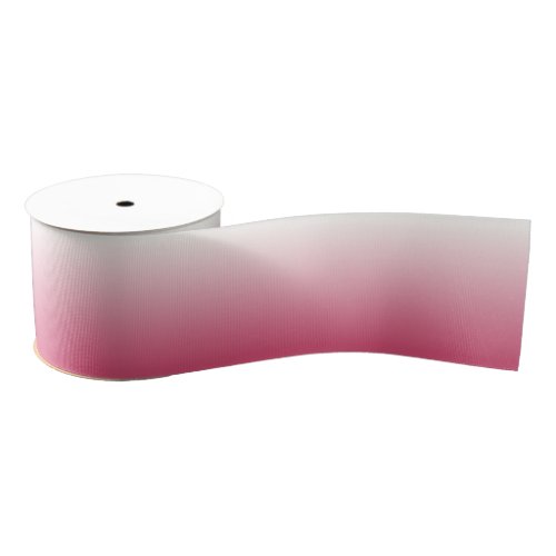 Pink and White Ombre Grosgrain Ribbon